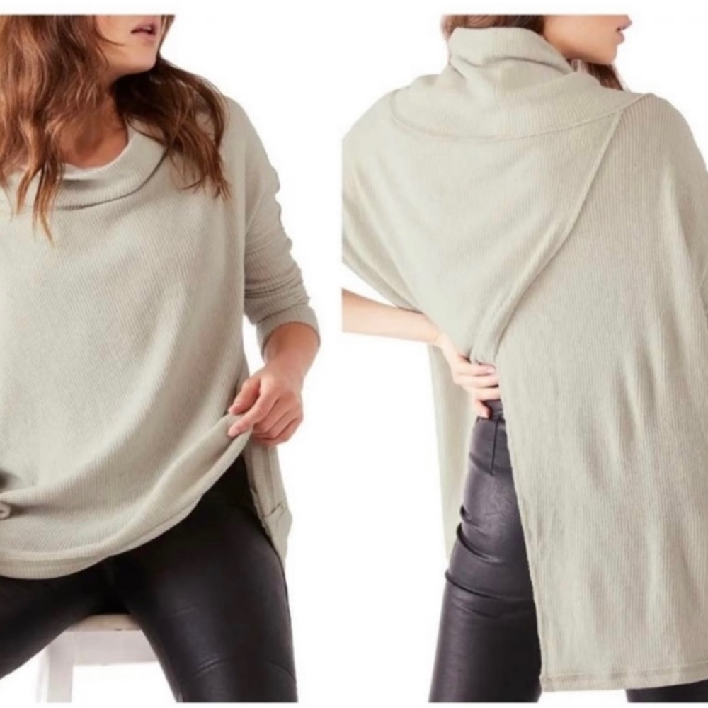Free People Juicy Long Sleeve Stone Cold Thermal - NWT